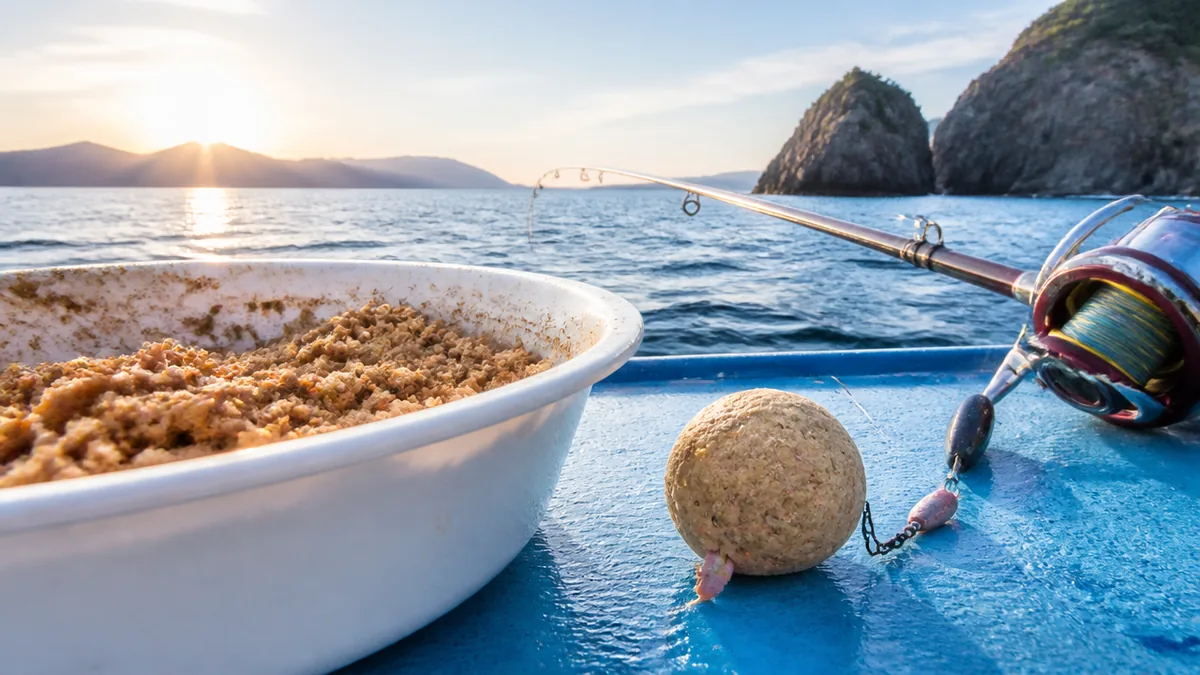 だんご釣りとは、エサをダンゴで包んで海底へ届ける釣り方の解説画像