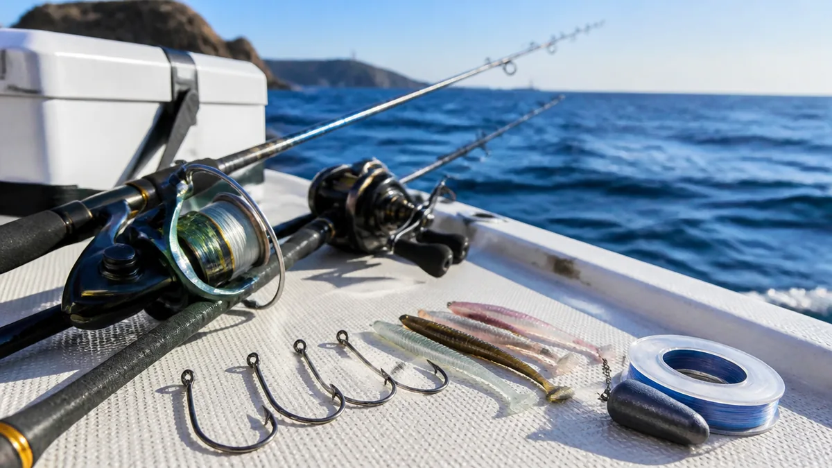 狙う魚でオフセットフックサイズはここまで変わるの解説画像