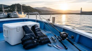 船釣りの持ち物は14点｜浮力7.5kgのライフジャケットと35Lクーラーが基準のアイキャッチ画像