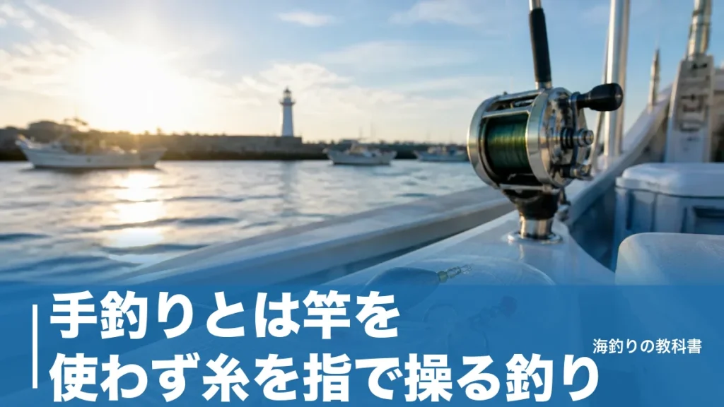 手釣りとは竿を使わず糸を指で操る釣り｜漁法6分類の1つと船・堤防での始め方のアイキャッチ画像