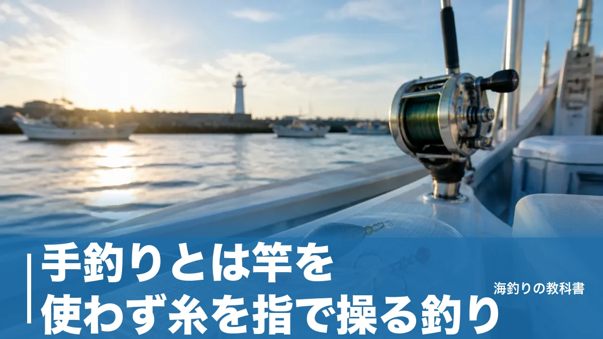 手釣りとは竿を使わず糸を指で操る釣り｜漁法6分類の1つと船・堤防での始め方のアイキャッチ画像